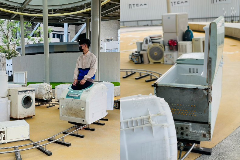 FotoJet - 2023-04-14T185320.158 - FotoJet - 2023-04-14T185320.158.jpg 超萌「舊家電列車」、蘆葦仙氣牆、仿河床街坊好拍好玩!新北市美術館園區開放8大遊玩攻略