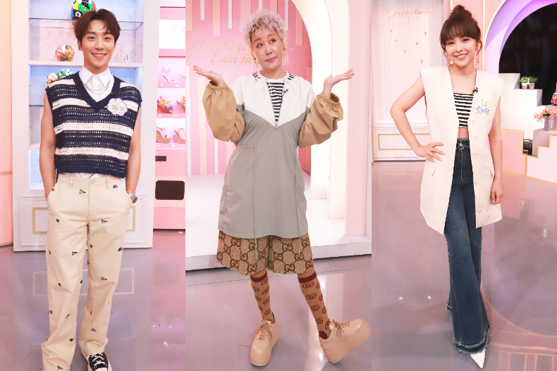 ▲女大主持人（由左至右）：卞慶華、藍心湄、徐凱希