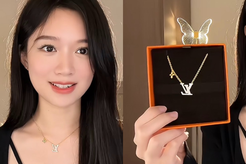 ▲LV Iconic項鍊售價15800元