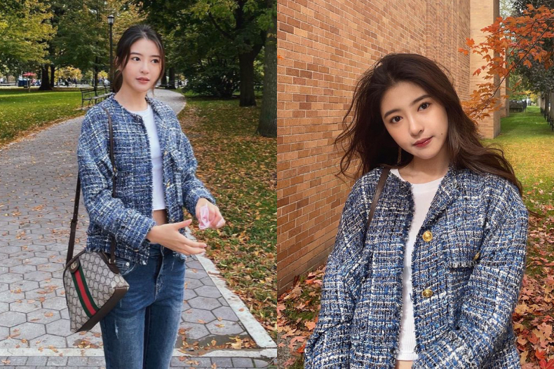 4 - 4.jpg 余皓然「校花女兒」出道啦!21歲「最美星二代」韓菲4大鄰家女孩穿搭,蔡依林同款GUCCI她也有