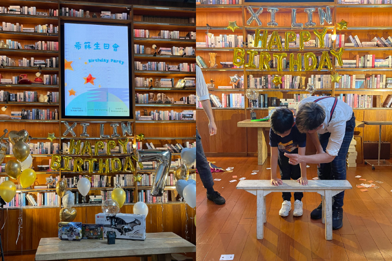 ▲汪小菲放上為兒子舉辦的慶生會