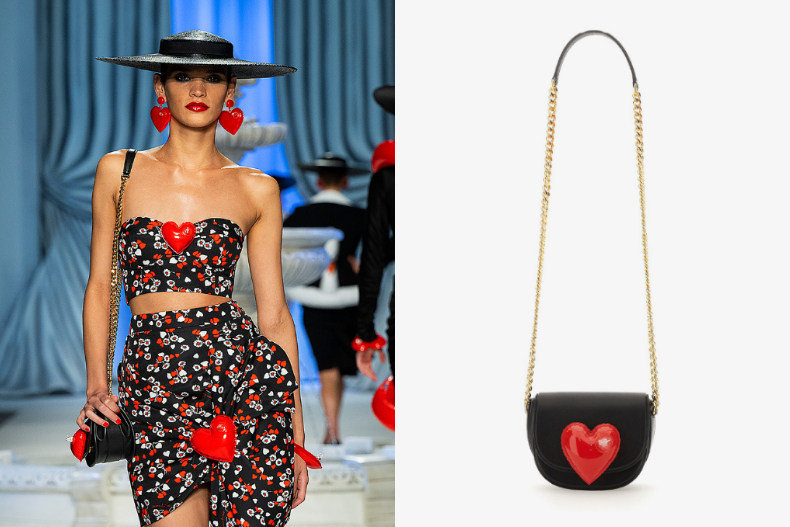 ▲MOSCHINO 愛心肩背包，NT.38,800