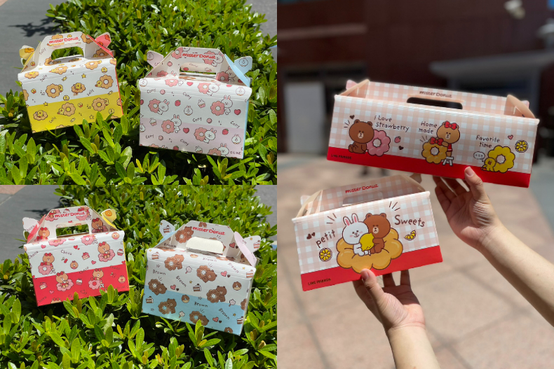 「熊大、莎莉甜甜圈」可愛瘋！ LINE FRIENDS變身超萌甜點、飲料袋、便當袋