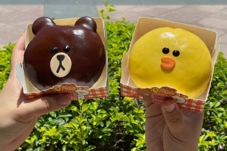 「熊大、莎莉甜甜圈」可愛瘋！ LINE FRIENDS變身超萌甜點、飲料袋、便當袋