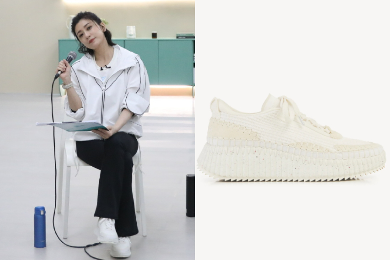 賈靜雯：Chloé Nama運動鞋，NT.24,200
