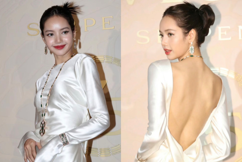 寶格麗老闆砸兩億讓Lisa掀瀏海？「白天鵝緞面禮服＋全露額頭」貴氣逼人，網讚：公主進階成女王