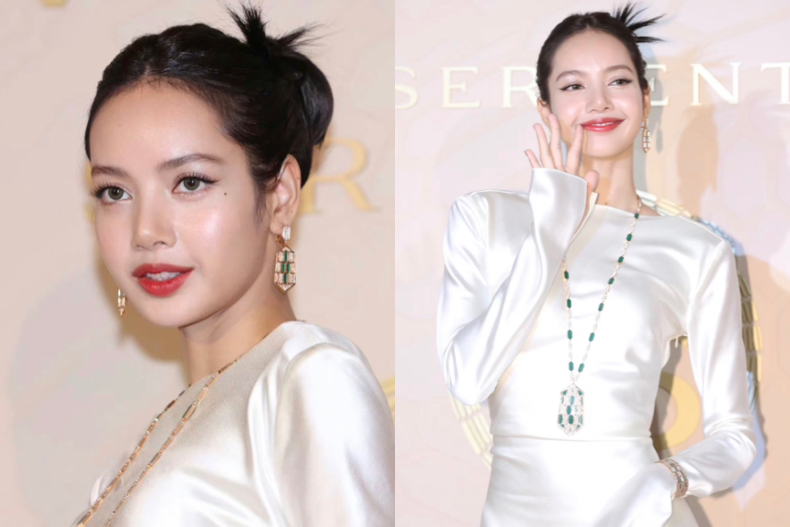 寶格麗老闆砸兩億讓Lisa掀瀏海？「白天鵝緞面禮服＋全露額頭」貴氣逼人，網讚：公主進階成女王