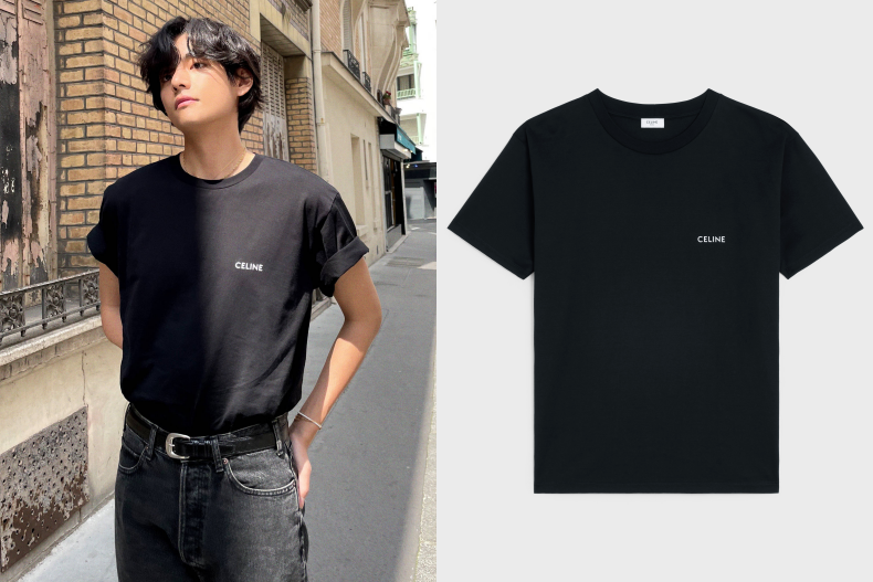 暢銷的不只是包包！CELINE夏季Logo T恤登場，LISA、BTS金泰亨私服街拍都在穿！