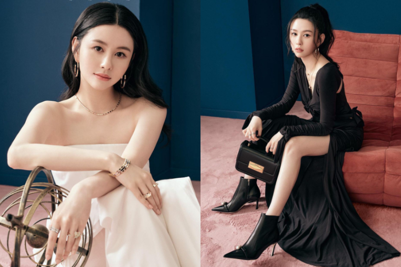 最美小三、最美星二代同框比美!韓韶禧「純慾風黑絲」vs․沈月「平口連身褲」,網讚:邱淑貞基因強大