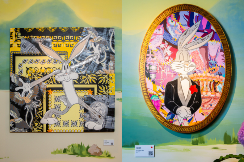 兔巴哥華麗印花太潮了！Daniel Wongx華納兄弟聯名藝術展，哈利波特、超人都成繽紛畫作