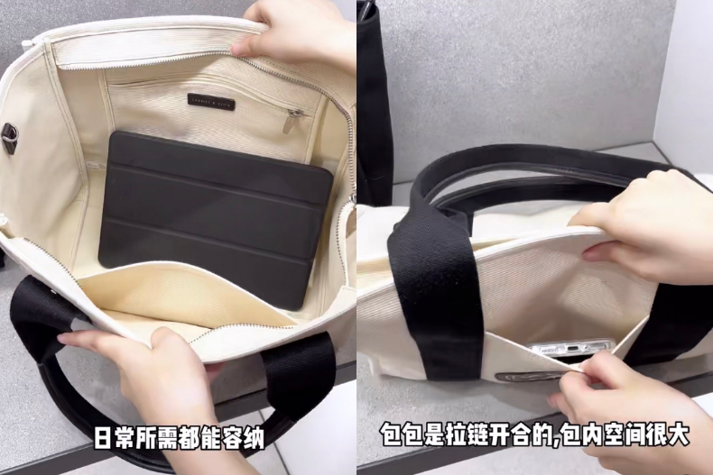 FotoJet (4) - FotoJet (4).jpg 看到就要秒收!小紅書洗版「小CK帆布托特包」,網友開箱實測:真的很能裝