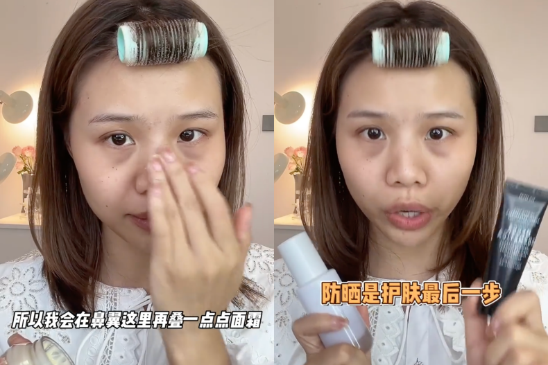 妝前妝後判若兩人！大媽變少女「整容級化妝術」公開，這卸了妝男友會報警吧！