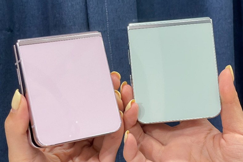開箱／三星2023最新「粉餅摺疊機」4色實看可愛瘋！粉嫩「薄荷綠、薰衣草」一秒變韓劇女主