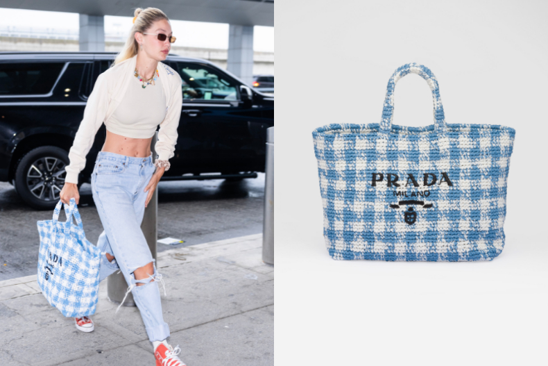 超模Gigi、Somi都在拿「PRADA草編托特包」！輕巧百搭＋超大容量，跟著買不後悔