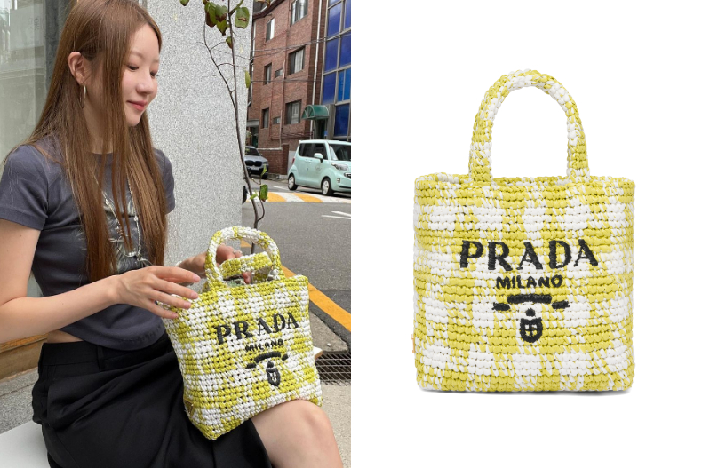 超模Gigi、Somi都在拿「PRADA草編托特包」！輕巧百搭＋超大容量，跟著買不後悔