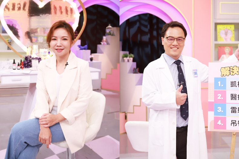 ▲女大達人老師(由左至右):柳燕、王樂明醫師