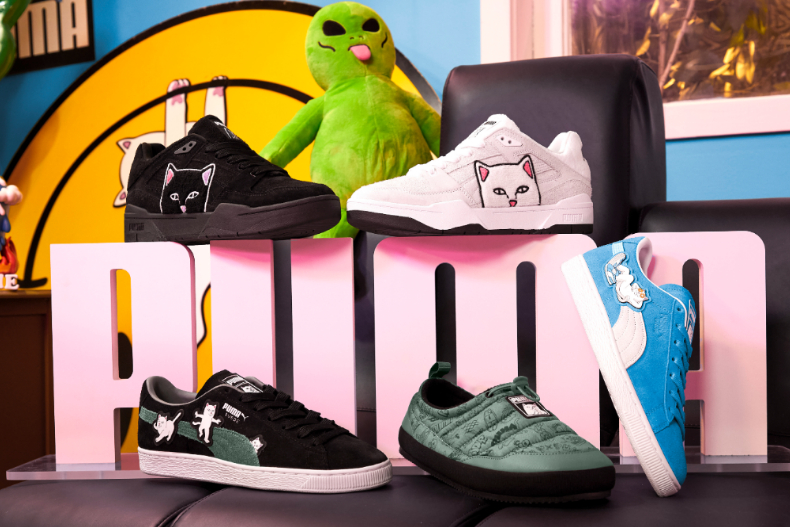 PUMA x RIPNDIP 中指貓系列開賣！厚底貓貓鞋、口袋藏中指，吳卓源：好萌好欠揍