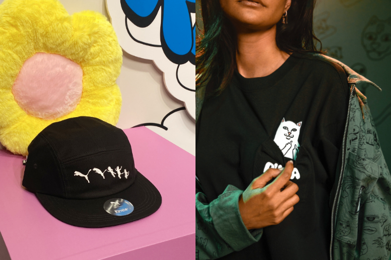 PUMA x RIPNDIP 中指貓系列開賣！厚底貓貓鞋、口袋藏中指，吳卓源：好萌好欠揍