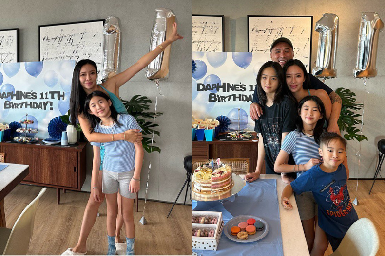 李靚蕾不甩離婚官司！挖肩長裙現身「400億豪門生日宴」，閨蜜許瑋甯「大露背」同框比辣