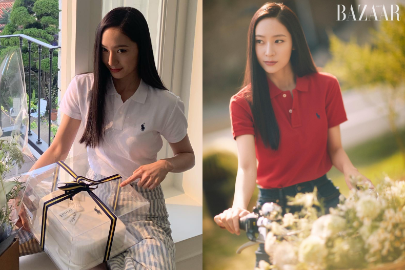 Polo衫也能穿出老錢風！Krystal「Ralph Lauren穿搭」盤點，低調卻高級感十足！