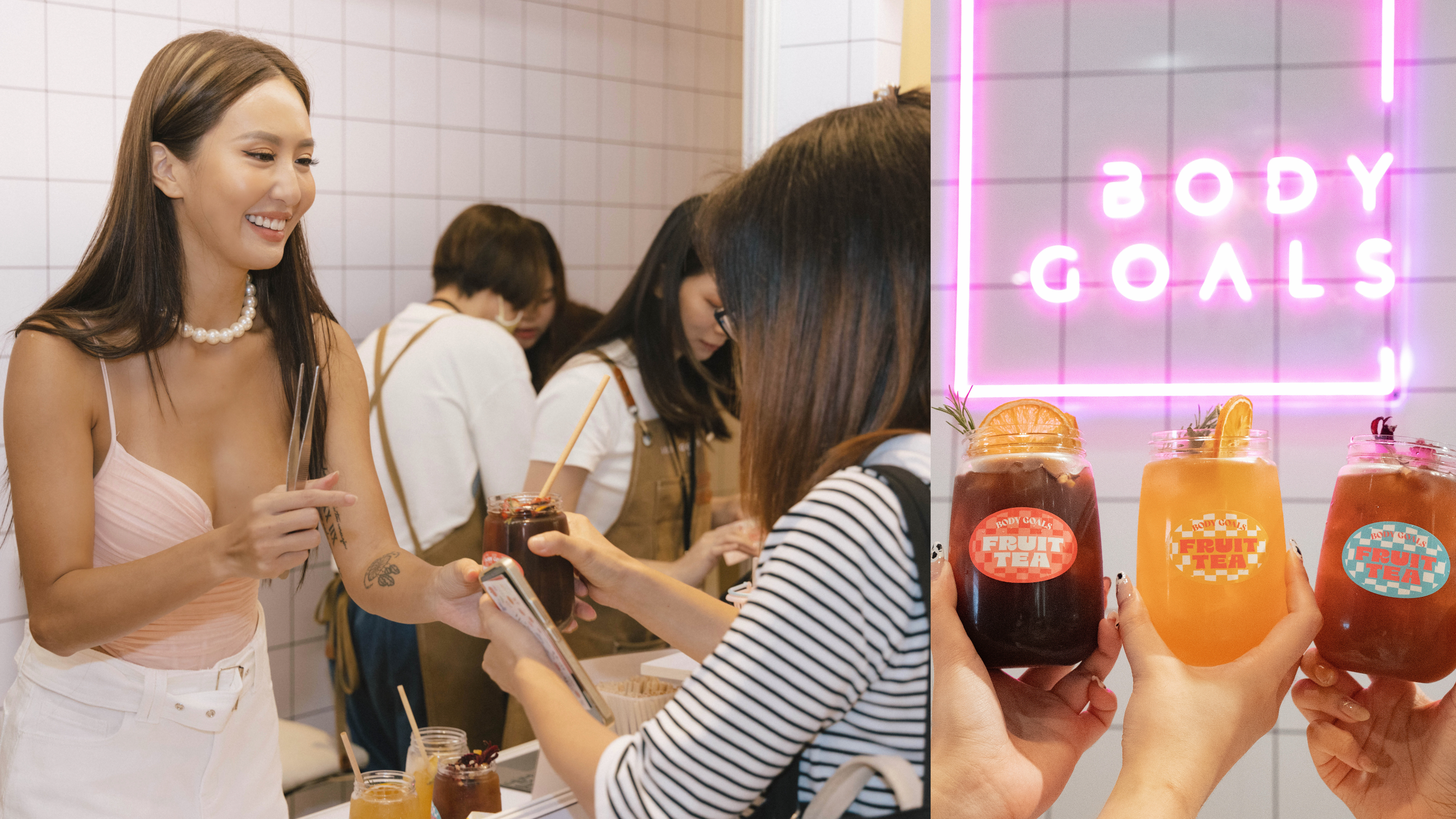 薔薔一日店長太嗨！粉絲擠爆快閃現場，最愛Body Goals「高酵輕孅水果茶」