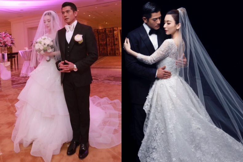 郭富城愛妻30歲帶球閃嫁！結婚6年赴歐「補拍婚紗照」，方媛一身「香檳色禮服」美翻