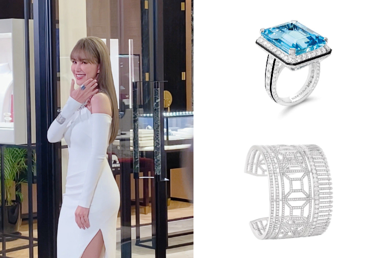 ▲Boucheron 高級珠寶系列 Vendome Liseré戒指,NT.5,300,000(上);Quatre Radiant系列手鐲,NT.4,980,000(下)