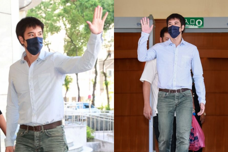 王力宏、李靚蕾「默契穿搭」低調現身台北地院！她揹萬元「大眼相機包」意外成亮點