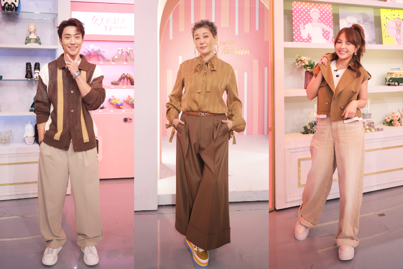 ▲女大主持人(由左至右):卞慶華、藍心湄、徐凱希