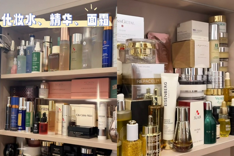 伊能靜保養一年要花上百萬！公開保養櫃百瓶保養品，光卸妝霜一次就要囤4罐