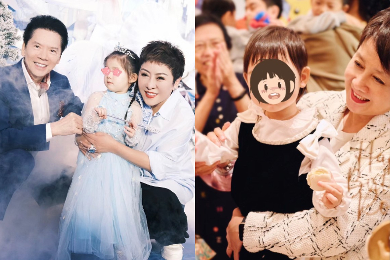 郭碧婷、奚夢瑤先後為愛女辦派對