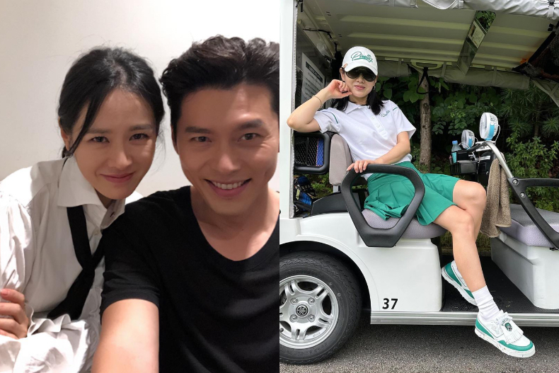 孫藝真高爾夫球場穿搭照出自玄彬之手