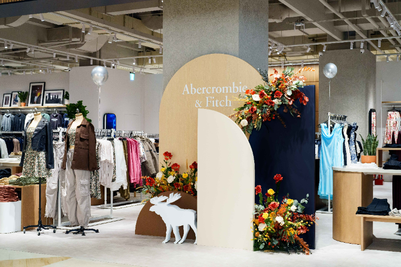 台中LaLaport又有新店可以逛！A＆F全新「GETAWAY形象概念店」進駐中台灣