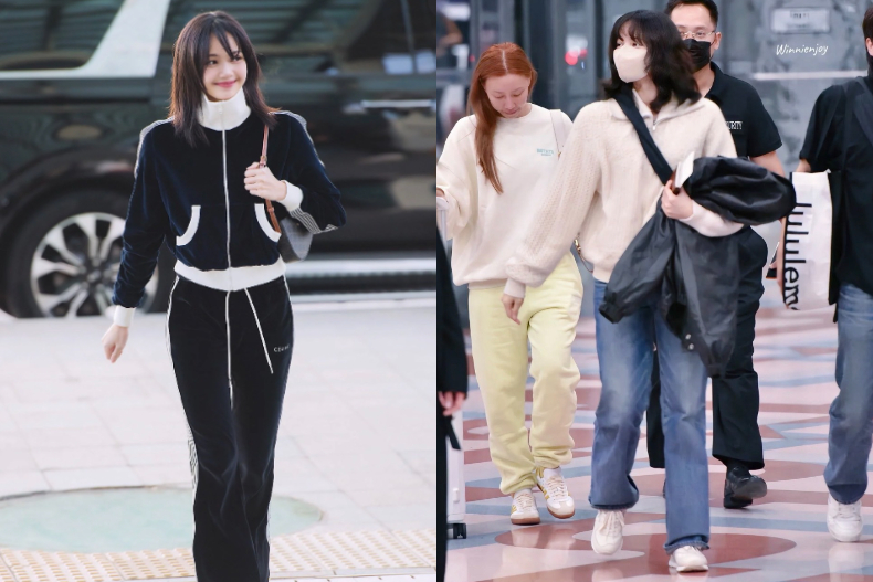 Lisa 2套機場穿搭狀態超好