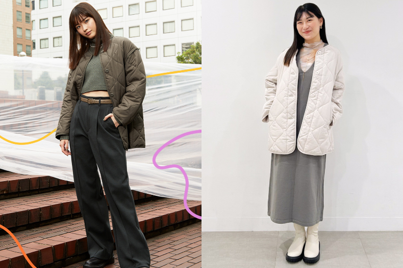 GU保暖單品推薦4.HEAT PADDED 2WAY寬版外套