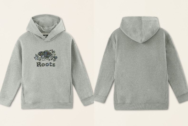Roots特價商品推薦3. 復古翻玩系列海狸LOGO毛球毛帽