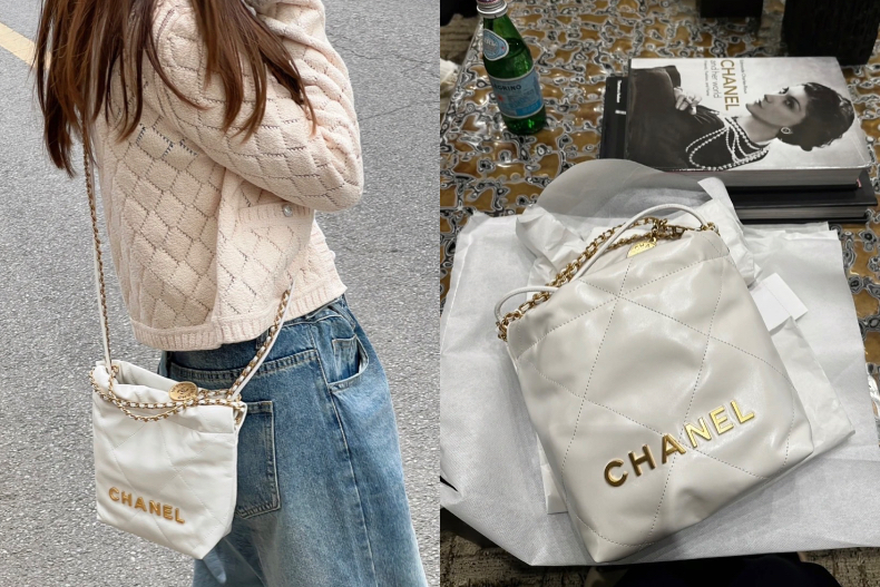 適合冬天揹的香奈兒！爆款22 Bag「1顏色、尺寸」超適合配羽絨服，「這款」加長肩帶不勒脖子
