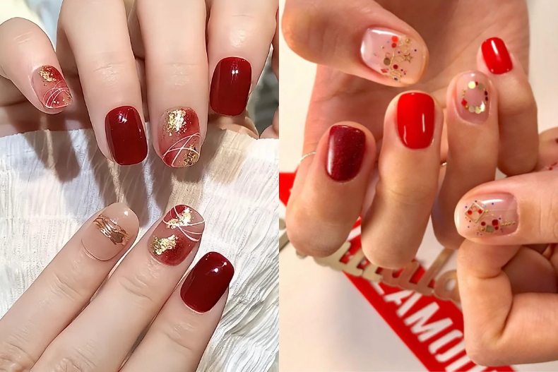 春節前先預約起來！開運又討喜的20款紅色美甲圖鑑，黑皮黃皮也很適合