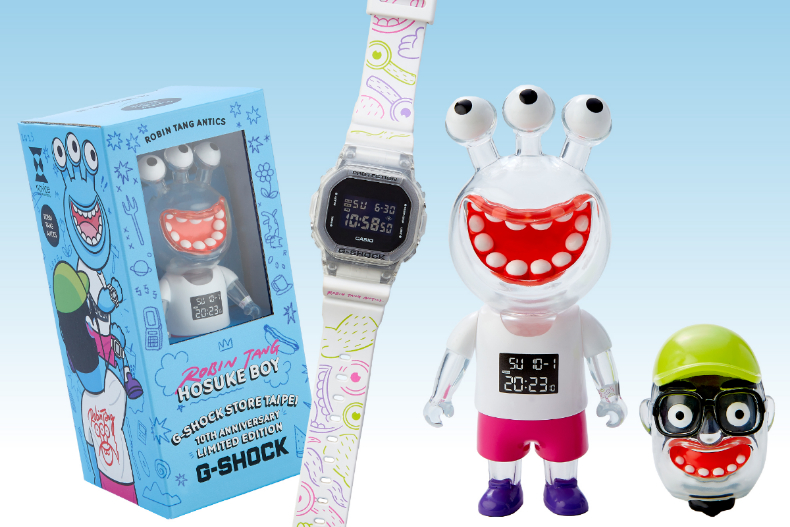 G－SHOCK X羅賓唐聯名打造限量腕錶公仔組合！跟隨招牌保介腳步重返童年美好時光