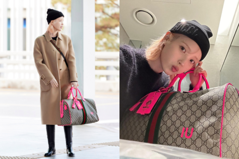 IU「柔和桃」夢幻髮色超仙！一身GUCCI成最美機場穿搭，朴宰範＆許光漢飛米蘭帥翻