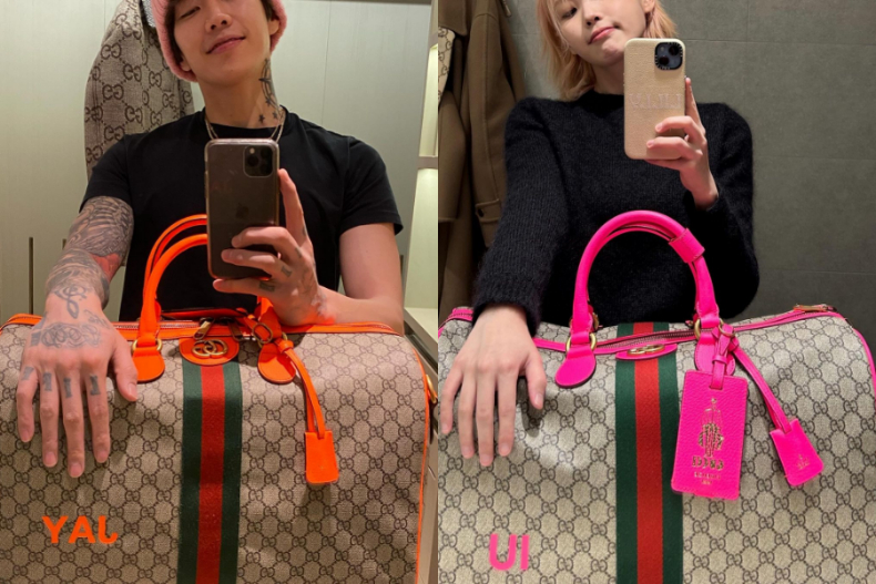 IU「柔和桃」夢幻髮色超仙！一身GUCCI成最美機場穿搭，朴宰範＆許光漢飛米蘭帥翻