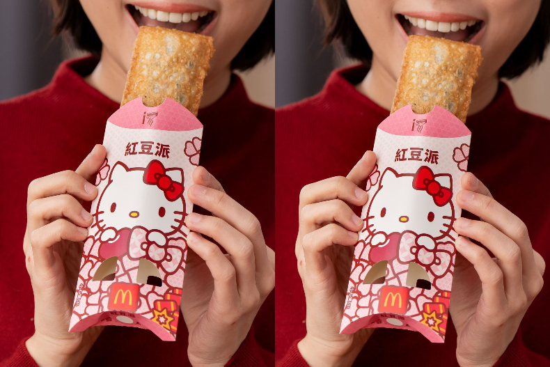 Hello Kitty可愛登入麥當勞，7款限定包裝要收藏！過年必吃金迎招財薯來堡、紅豆派回歸