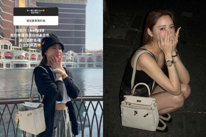 豪擲250萬買小廢包！愛馬仕大戶歐陽妮妮親曝，私下最愛這咖「幸運色」凱莉包
