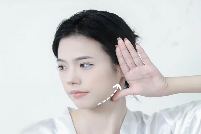 瘦臉運動按摩1:下顎線按摩