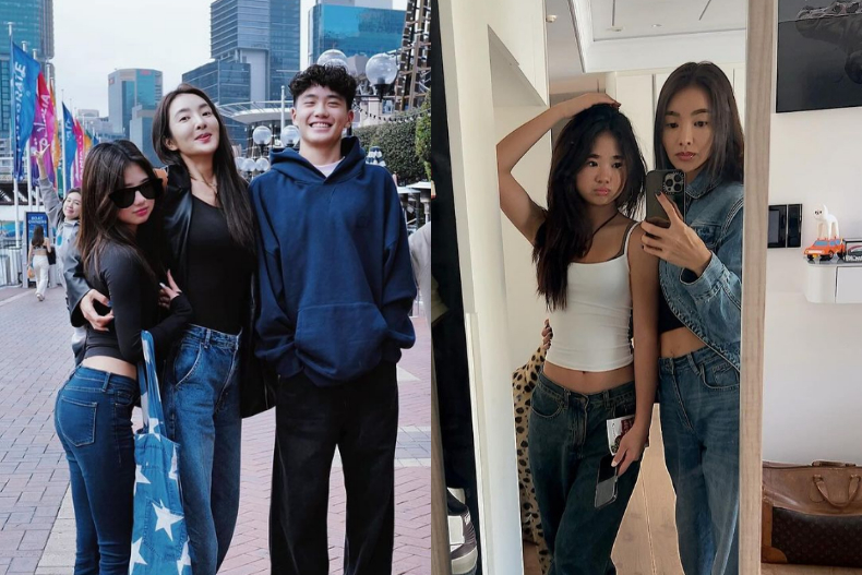 曹格13歲女兒暴風長大!吳速玲同框Grace拍「母女穿搭」,短背心+牛仔褲根本姊妹