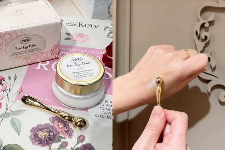 40歲眼霜推薦：SABON 大馬士革玫瑰有機光燦眼霜
