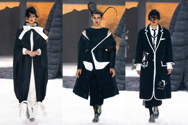 Thom Browne 2024 秋冬系列大秀！詭譎又迷人，重現驚悚始祖愛倫坡《渡鴉》