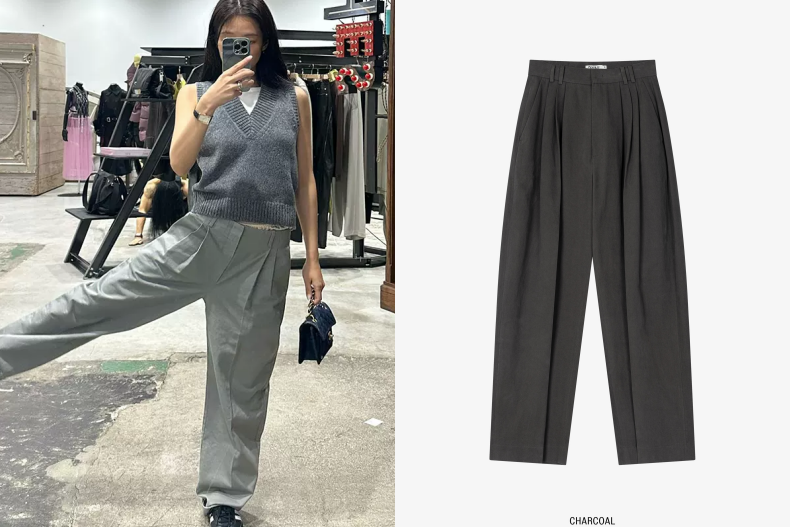 Jennie 私著愛用寬褲盤點！增高顯瘦、機場穿搭，偏愛復古款式展現鬆弛高級感！
