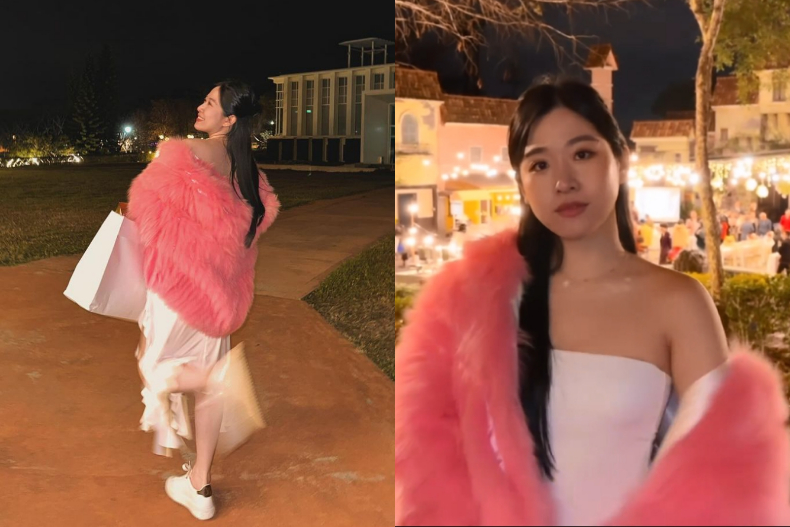吳宗憲三女兒真的漂亮！Olivia婚禮穿搭又甜又辣，小露乳溝＋美腿網友秒戀愛求婚