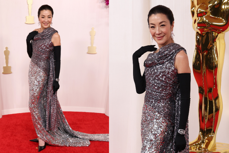 第96屆奧斯卡紅毯造型！影后艾瑪史東清新唯美、影帝胸針有秘密，最美女星禮服肩帶好尷尬
